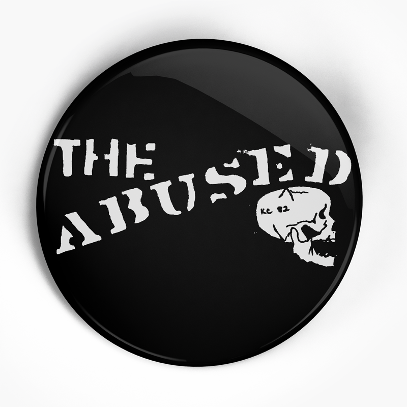 Abused, The "Skull" (1", 1.25", or 2.25") Pin