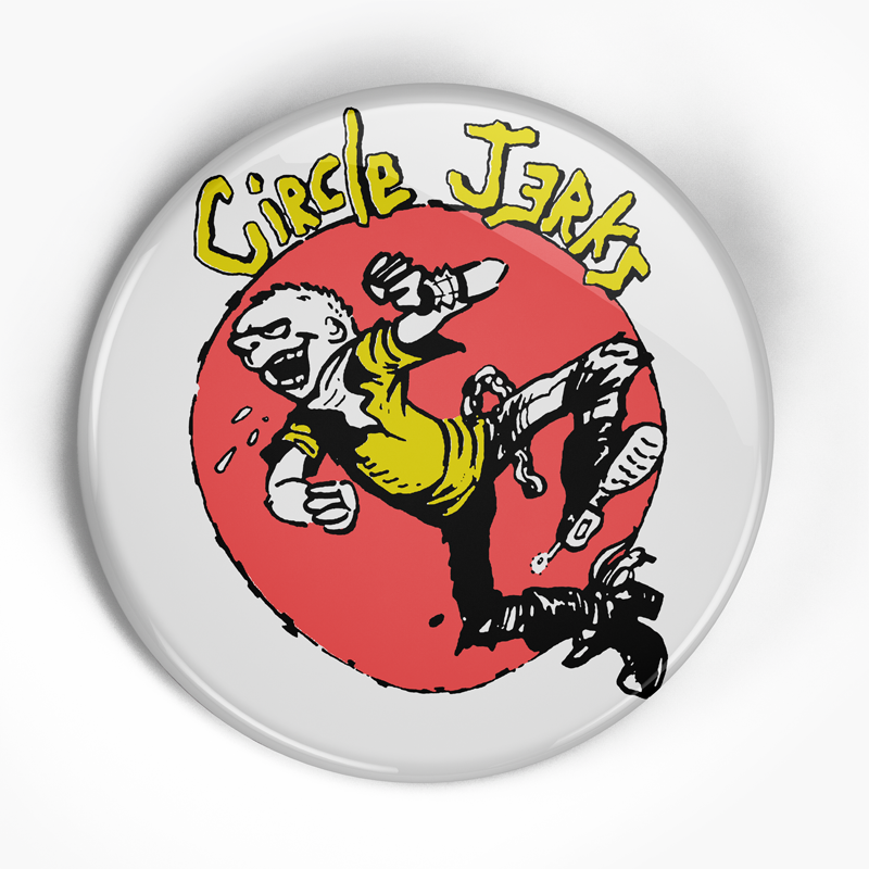 Circle Jerks "Shirt Design" (1", 1.25", or 2.25") Pin