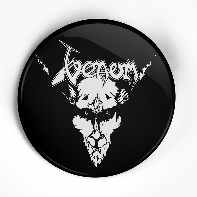 Venom "Black Metal" (1", 1.25", or 2.25") Pin