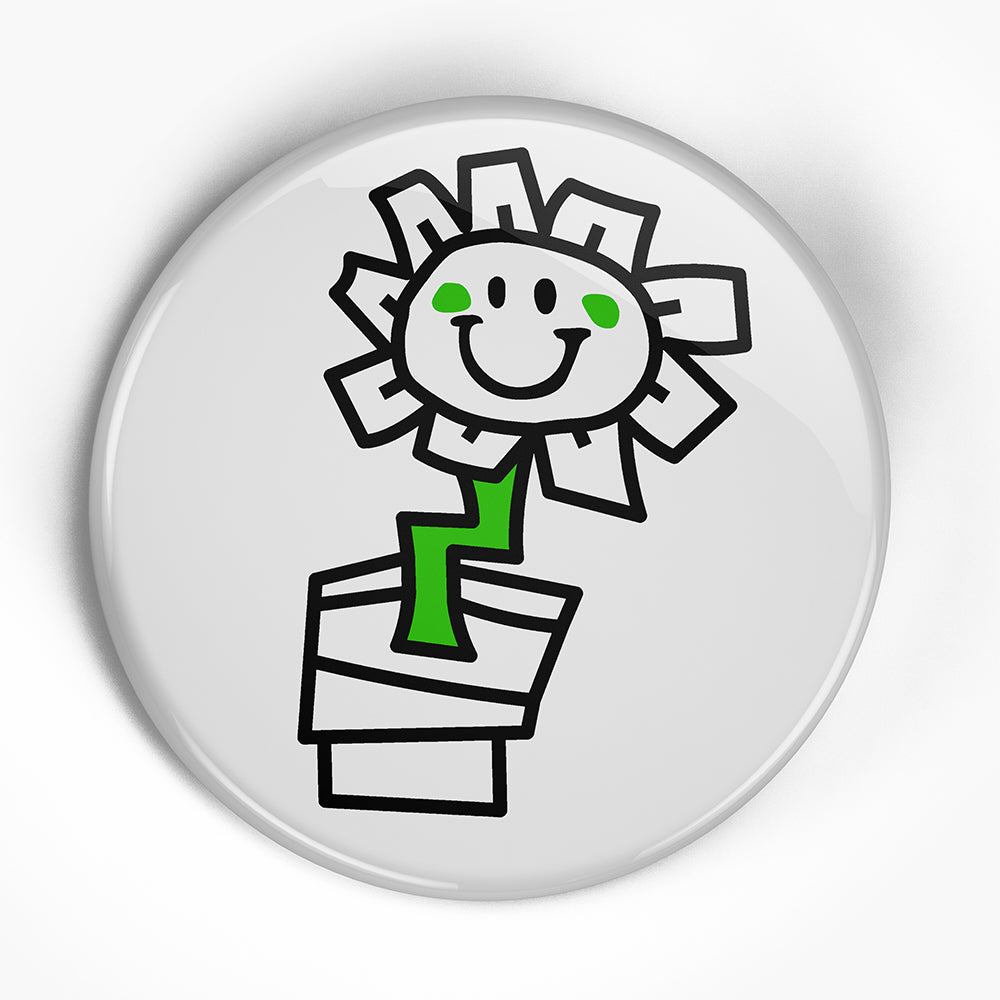 Green Day "Flower" (1", 1.25", or 2.25") Pin