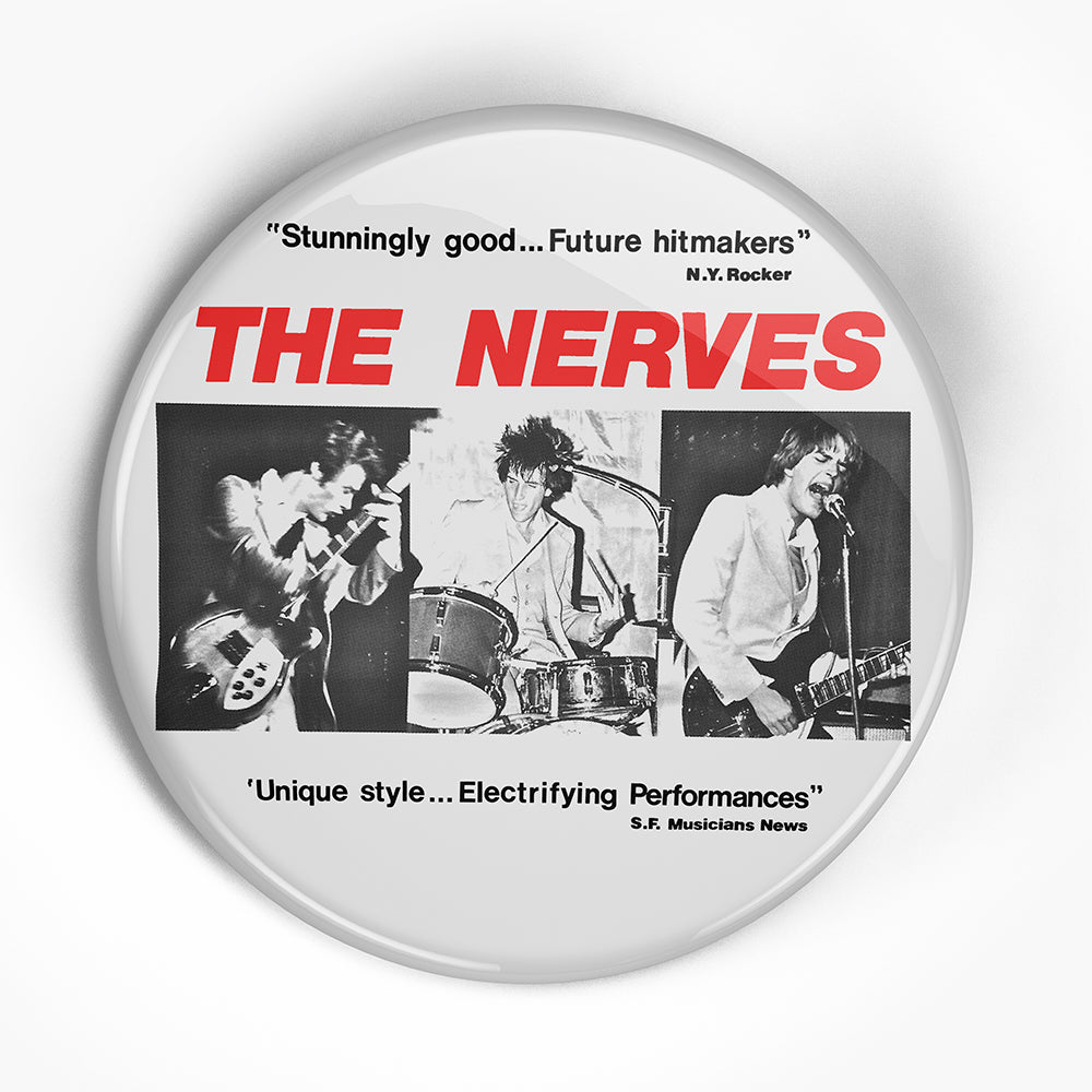 Nerves "Flyer" (1", 1.25", or 2.25") Pin