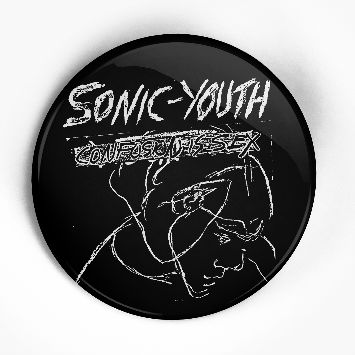 Sonic Youth "Confusion" (1", 1.25", or 2.25") Pin
