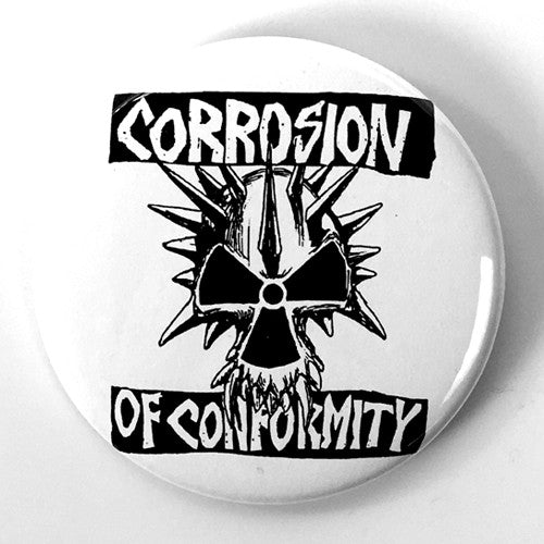 Corrosion of Conformity "Logo" White (1", 1.25", or 2.25" Pin)