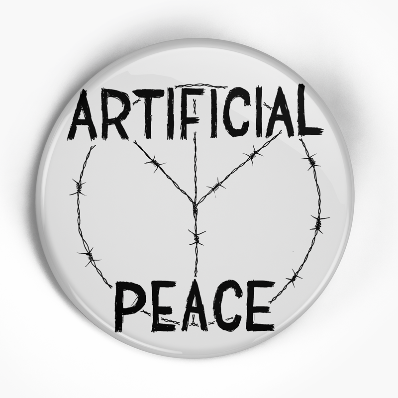Artificial Peace "Logo" (1", 1.25", or 2.25") Pin