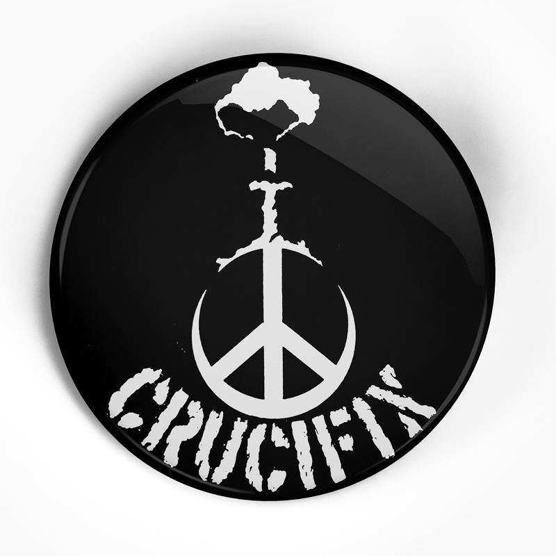 Crucifix "Logo" (1", 1.25", or 2.25") Pin