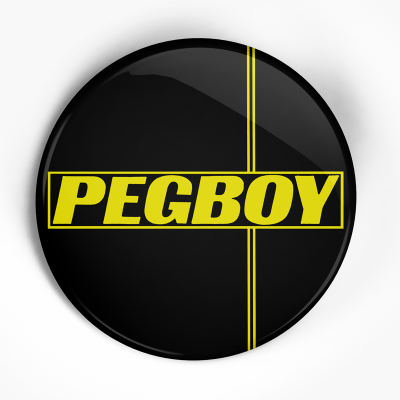 Pegboy "Yellow" (1", 1.25", or 2.25") Pin
