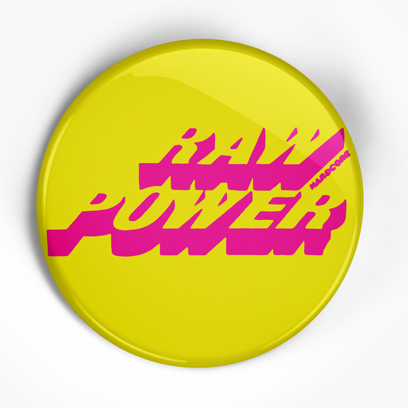 Raw Power "Logo" (1", 1.25", or 2.25") Pin