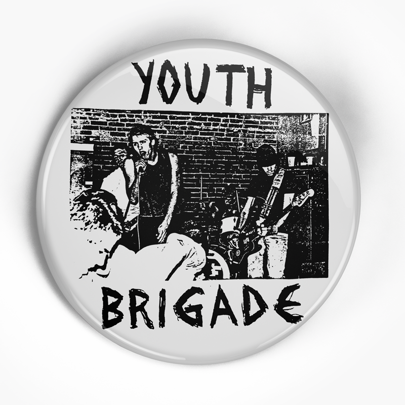 Youth Brigade "Flex Your Head" (1", 1.25", or 2.25") Pin