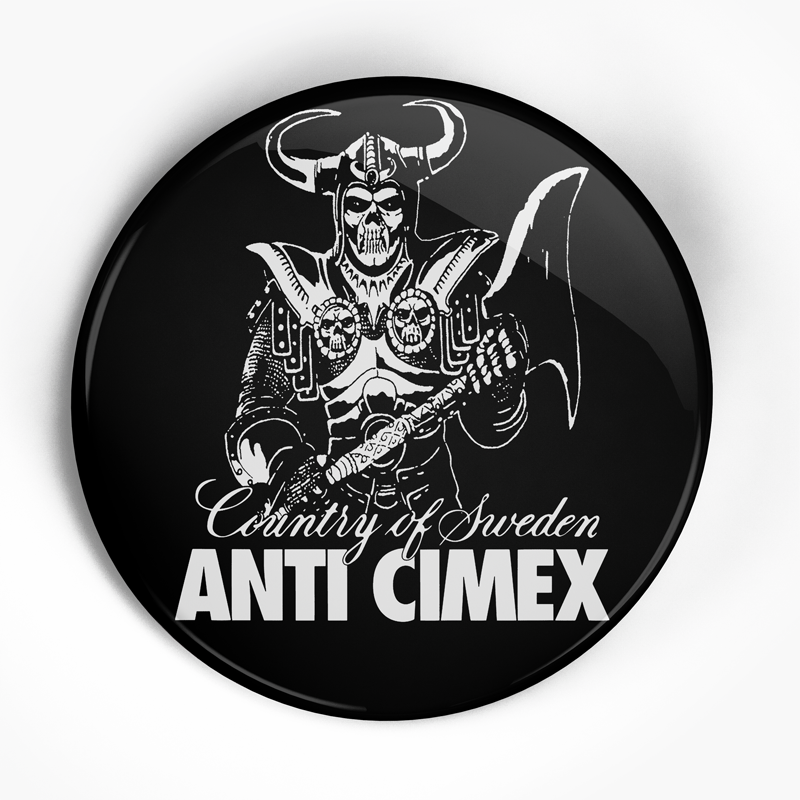 Anti-Cimex "Country of Sweden" (1", 1.25", or 2.25") Pin