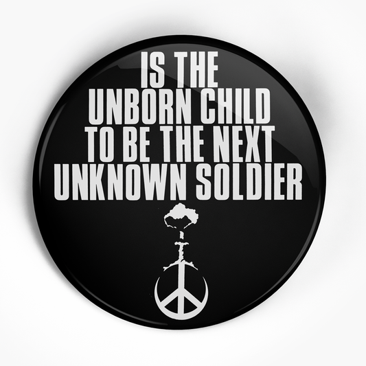 Crucifix "Unborn Child" (1", 1.25", or 2.25") Pin