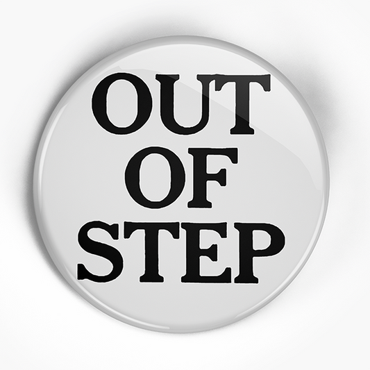Minor Threat "Out of Step Title" (1", 1.25", or 2.25") Pin