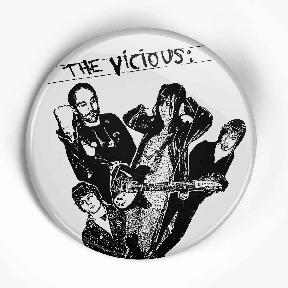 Vicious, The "Band Insert" (1", 1.25", or 2.25") Pin