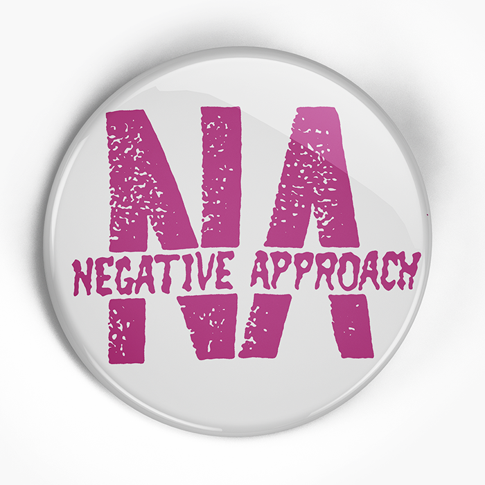 Negative Approach "Shirt (Purple)" (1", 1.25", or 2.25") Pin