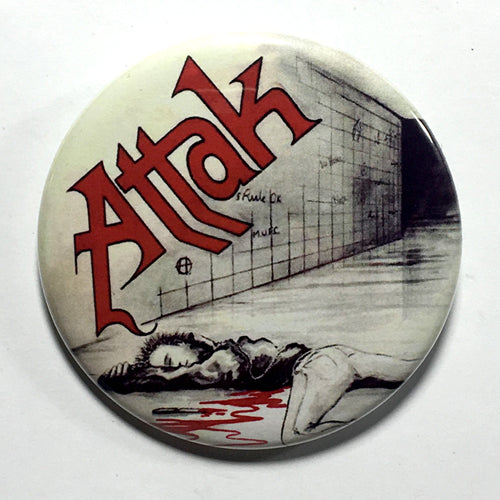 Attak "Murder in the Subway" (1", 1.25", or 2.25") Pin