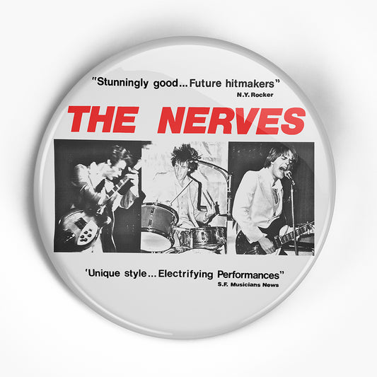 Nerves "Flyer" (1", 1.25", or 2.25") Pin
