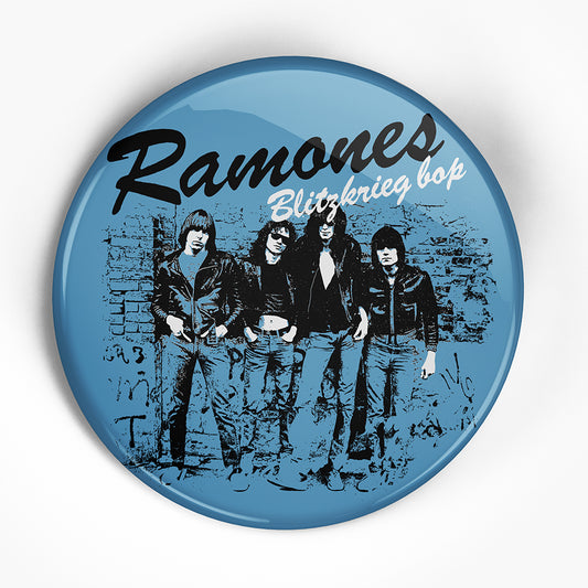 Ramones "Blitzkreig Bop Single" (1", 1.25", or 2.25") Pin
