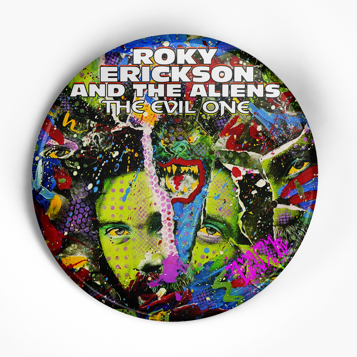Roky Erickson "The Evil One" (1", 1.25", or 2.25") Pin